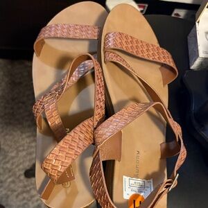 Stylish Tan Woven Sandals